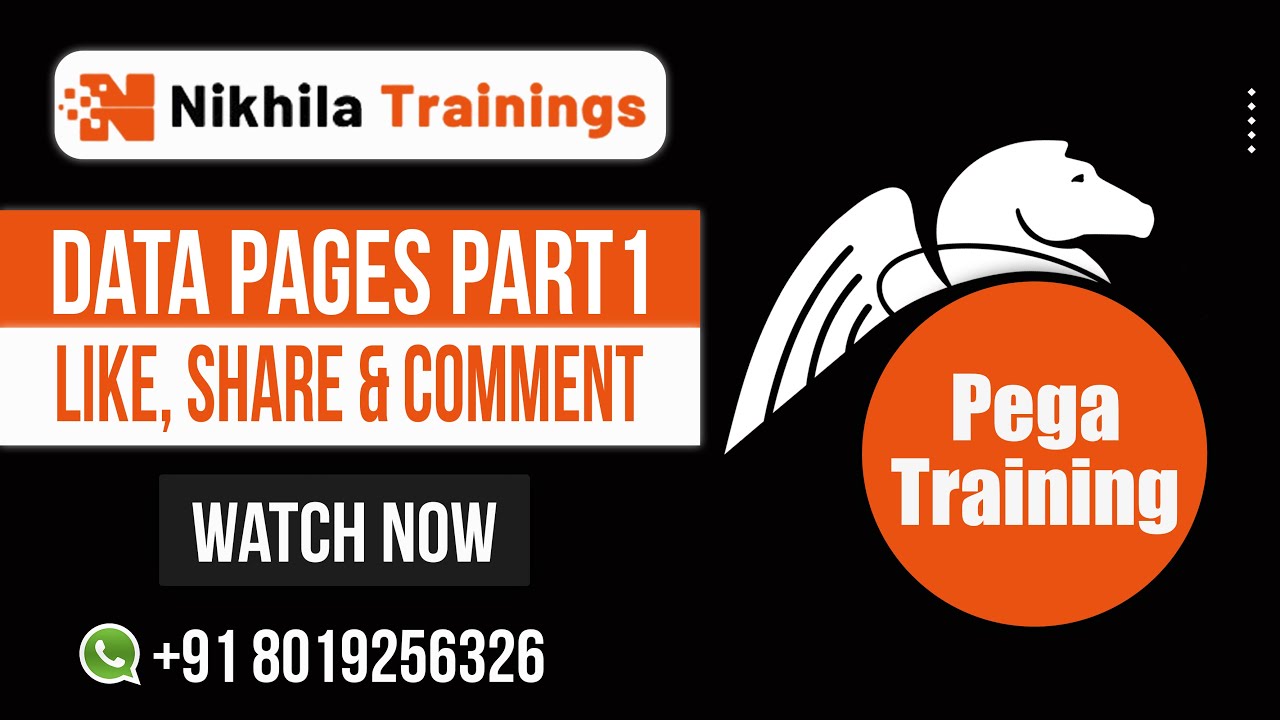 PEGA Data Pages Part-1 | Nikhila Trainings | Best Pega Online Training.