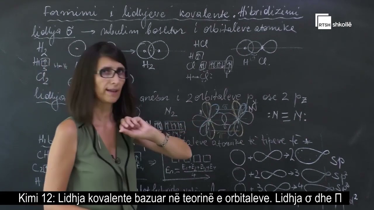 Lidhja kovalente bazuar në teorinë e orbitaleve. Lidhja σ dhe Π| Kimi 12