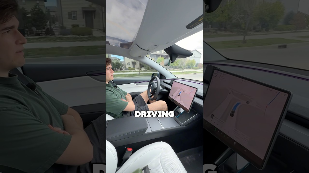 I Use FSD Supervised So Much My Steering Wheel is Collecting Dust 😂