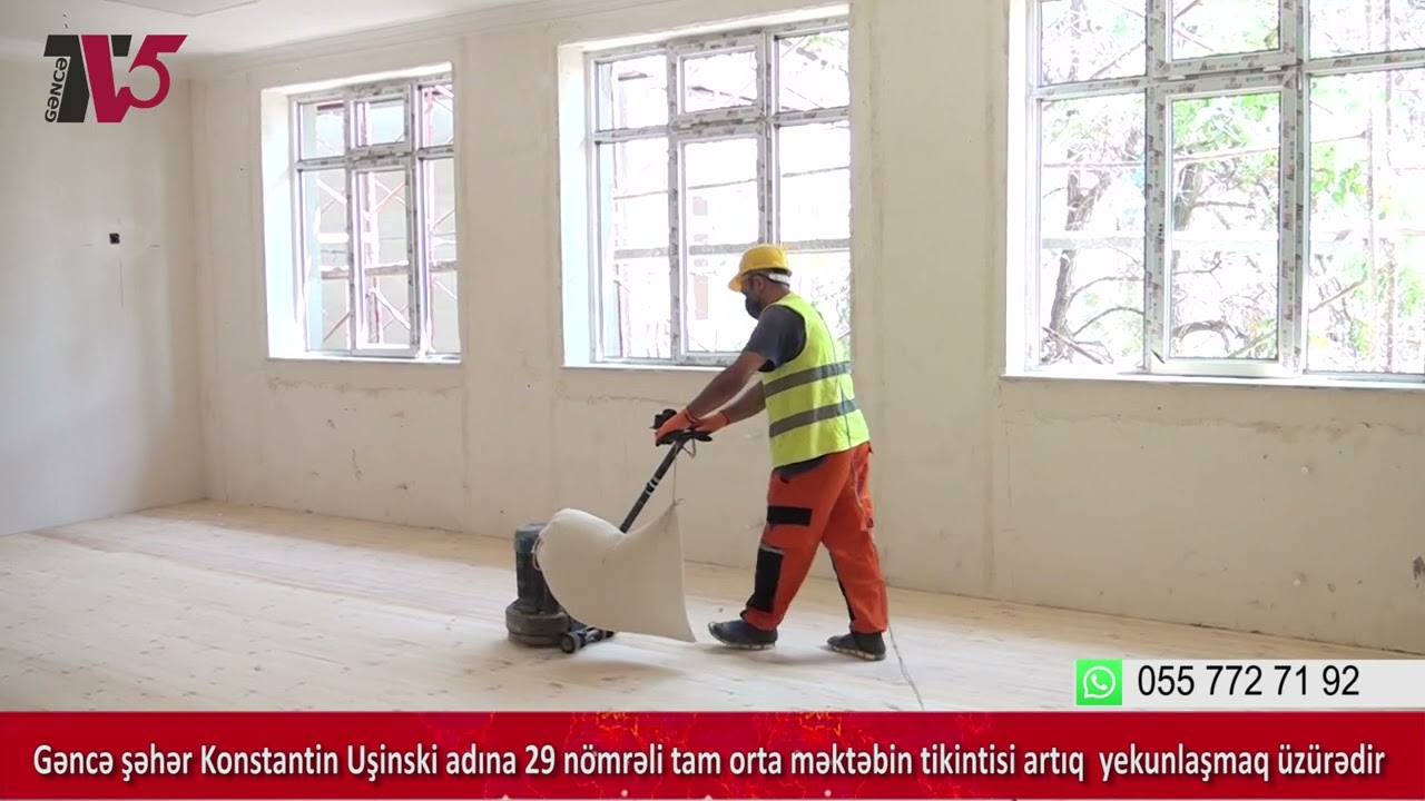 Gəncə şəhər 29 nömrəli tam orta məktəbin tikintisi artıq  yekunlaşmaq üzürədir