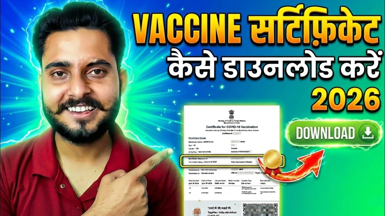 Covid Vaccine Certificate Download Kaise Kare 2026 | Mobile Number Se PDF Download 