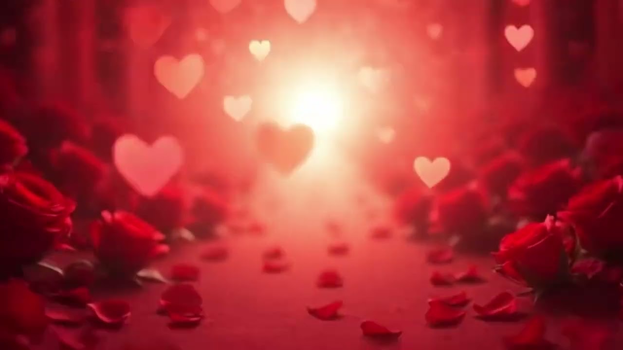 Love Background with Roses 🌹 Romantic Ambience Loop (10 Minutes) | Soft & Elegant