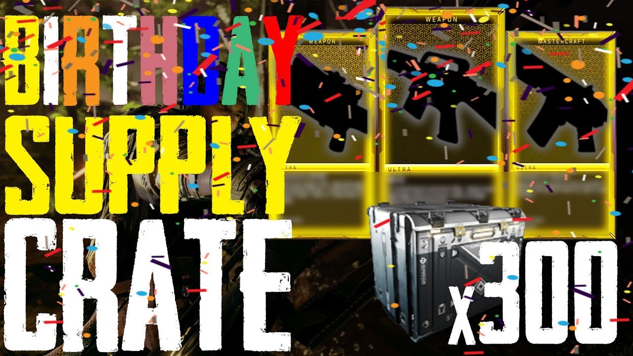Rate The Loot Crate ! Birthday Stream Opening 300 BO4 supply Drops
