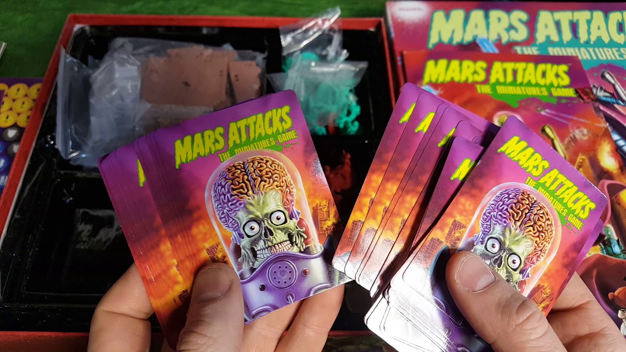 Mars Attacks the miniatures game unboxing