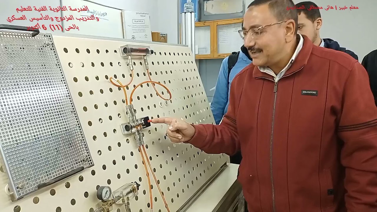 شرح الدائرة الهيدروليكية البسيطة للصف الثالث ميكانيكا صيانة وإصلاح