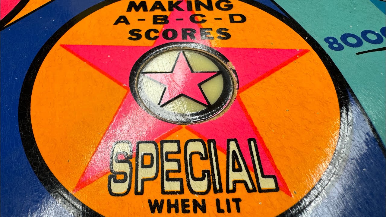 Triple Action pinball repair part 6: rollover lights and playfield ball swirl cleaning