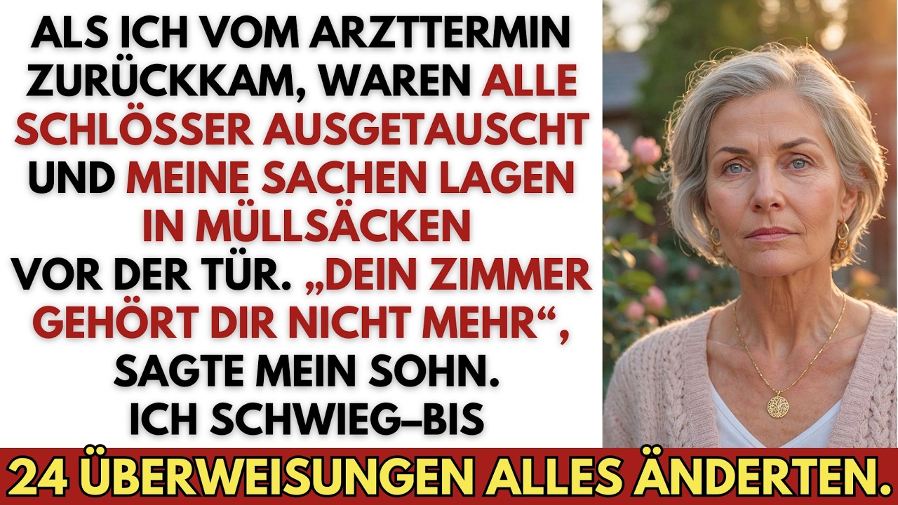 Mein Sohn änderte die Schlösser, während ich beim Arzt war – 24 Überweisungen holten ihn ein.