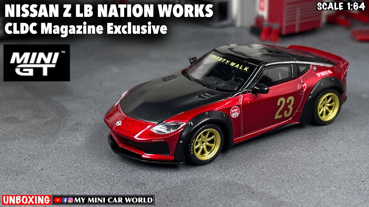 『MY MINI CAR WORLD』UNBOXING MINI GT 1/64 NISSAN Z LB NATION WORKS - CLDC MAGAZINE EXCLUSIVE