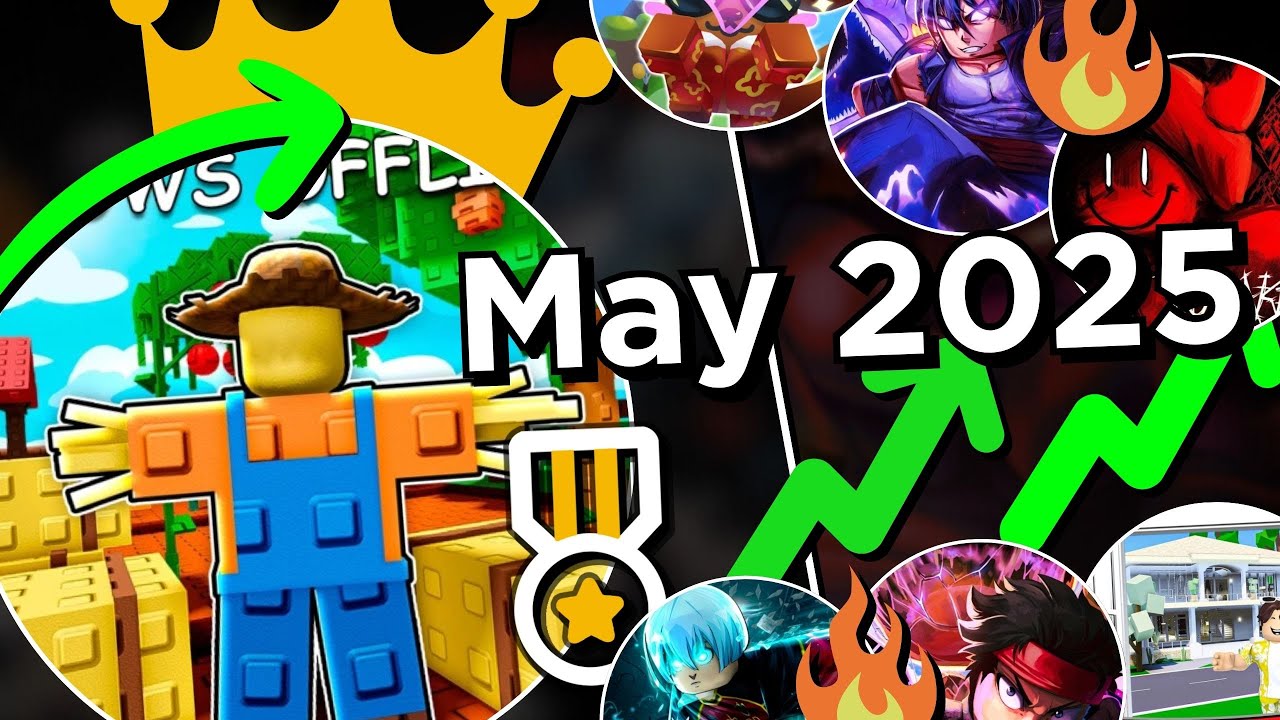 Most Played Roblox Games (May 2025)