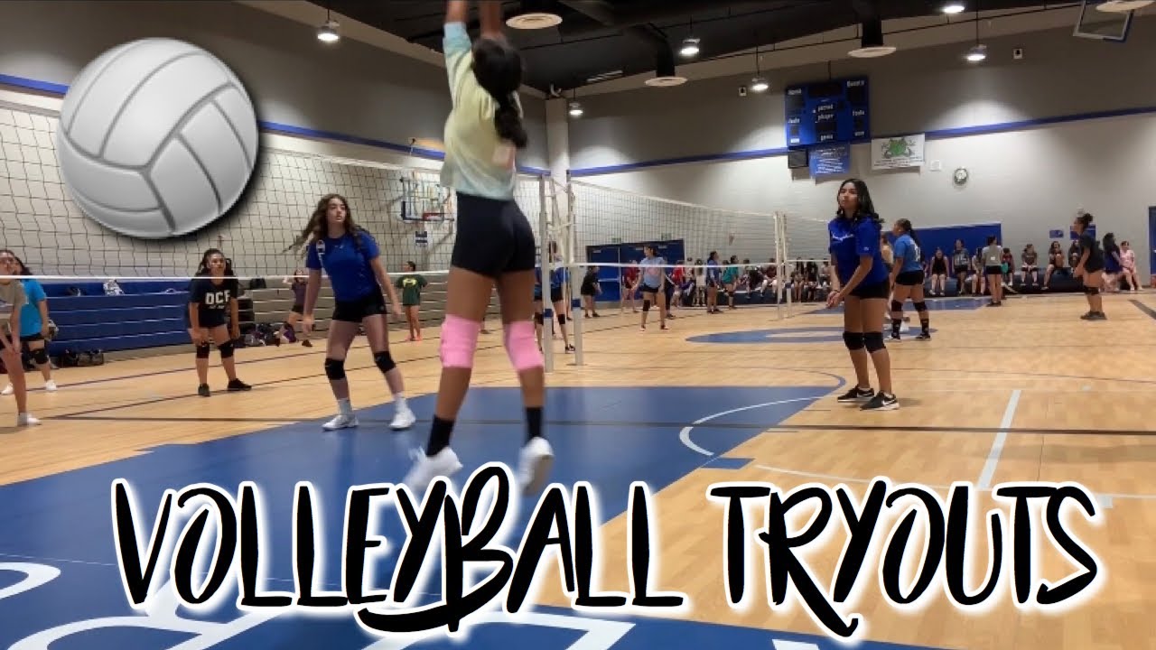 A Volleyball Tryouts vlog *8th grade* Middle school*