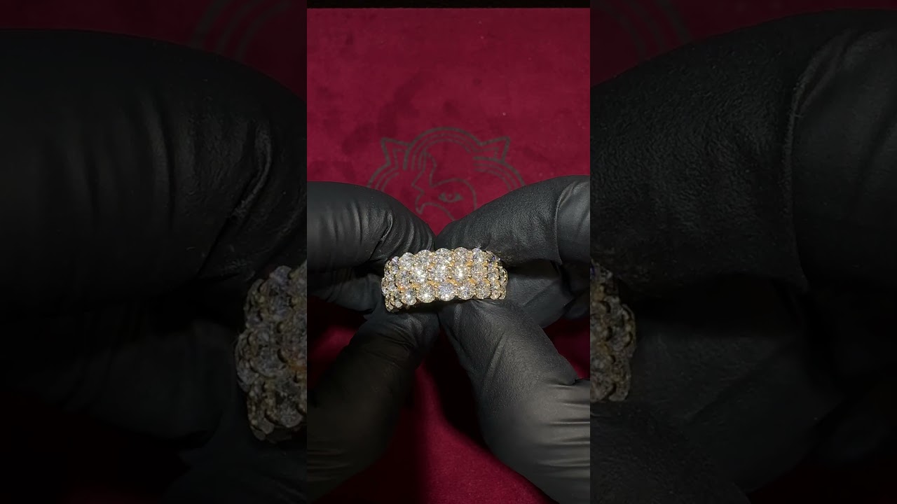 3 Row Eternity Diamond Ring | Item #68853