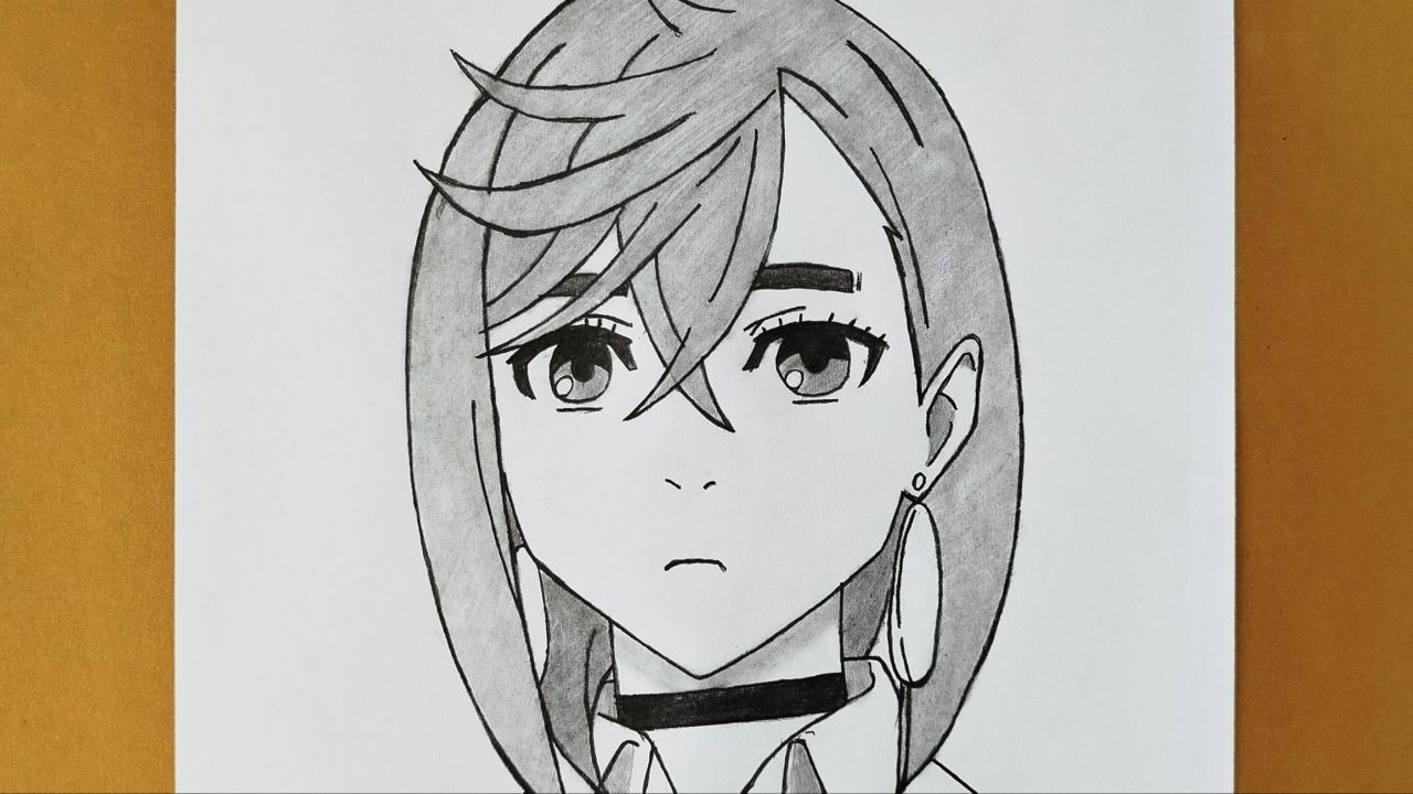 How to Draw Momo Ayase from DanDaDan | Anime Pencil Sketch Tutorial | Cute Anime Girl Easy Drawing