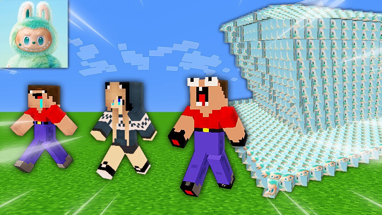 🌊ЦУНАМИ ИЗ ЛАБУБУ В МАЙНКРАФТ! | Глазастая Морда Minecraft