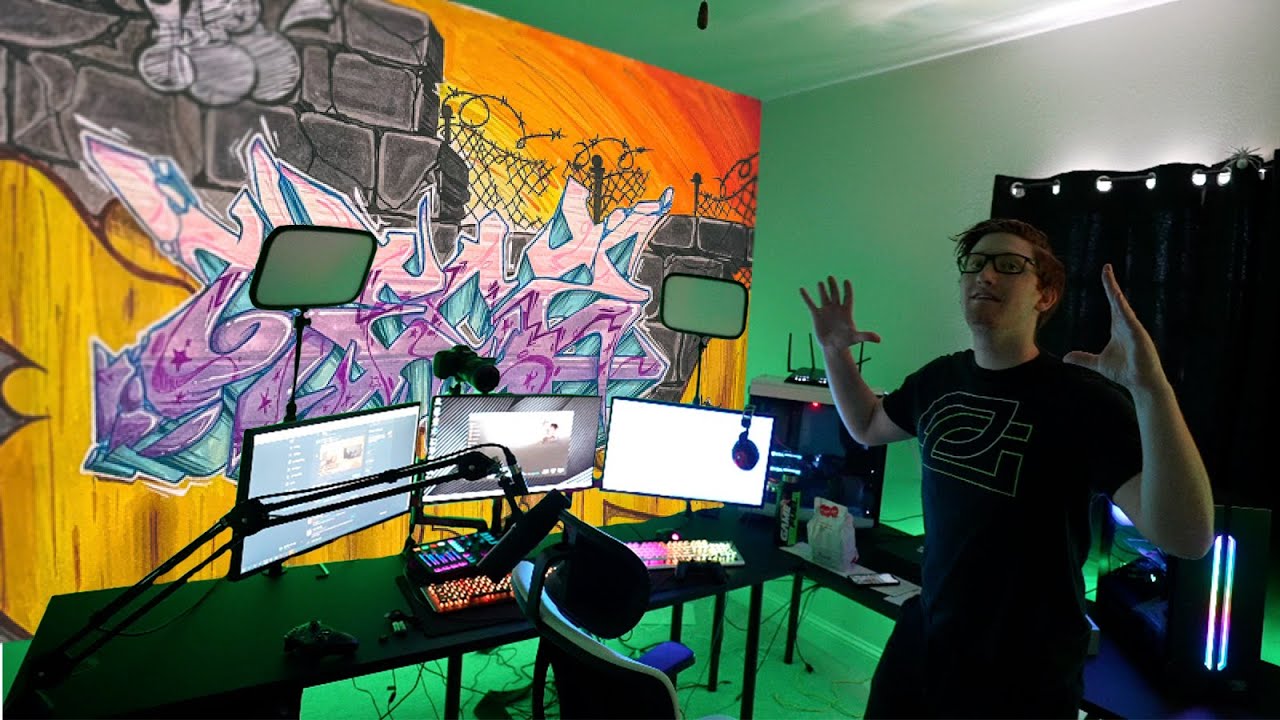 SCUMP’s GRAFFITI ART FOR GAMING SETUP!