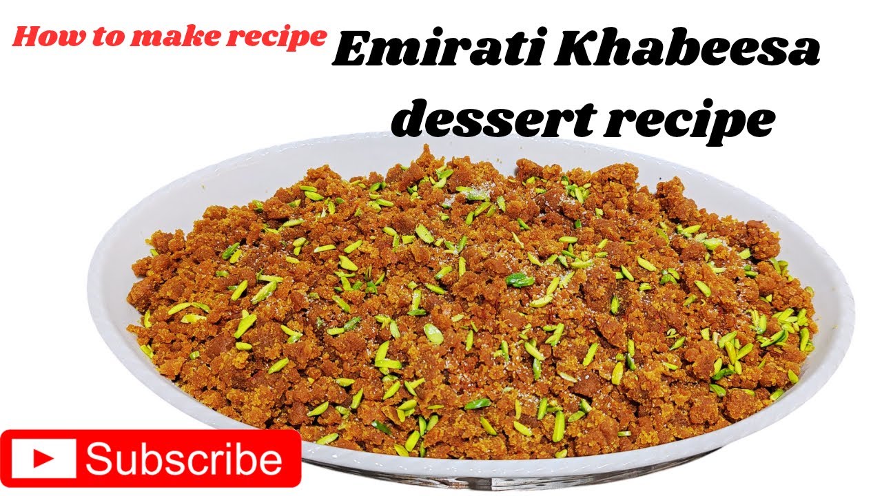 Emirati Khabeesa / wheat flour khabeesa / dessert recipe/ इमरती खबीसा / आटा खबीसा / मिठाई रेसिपी