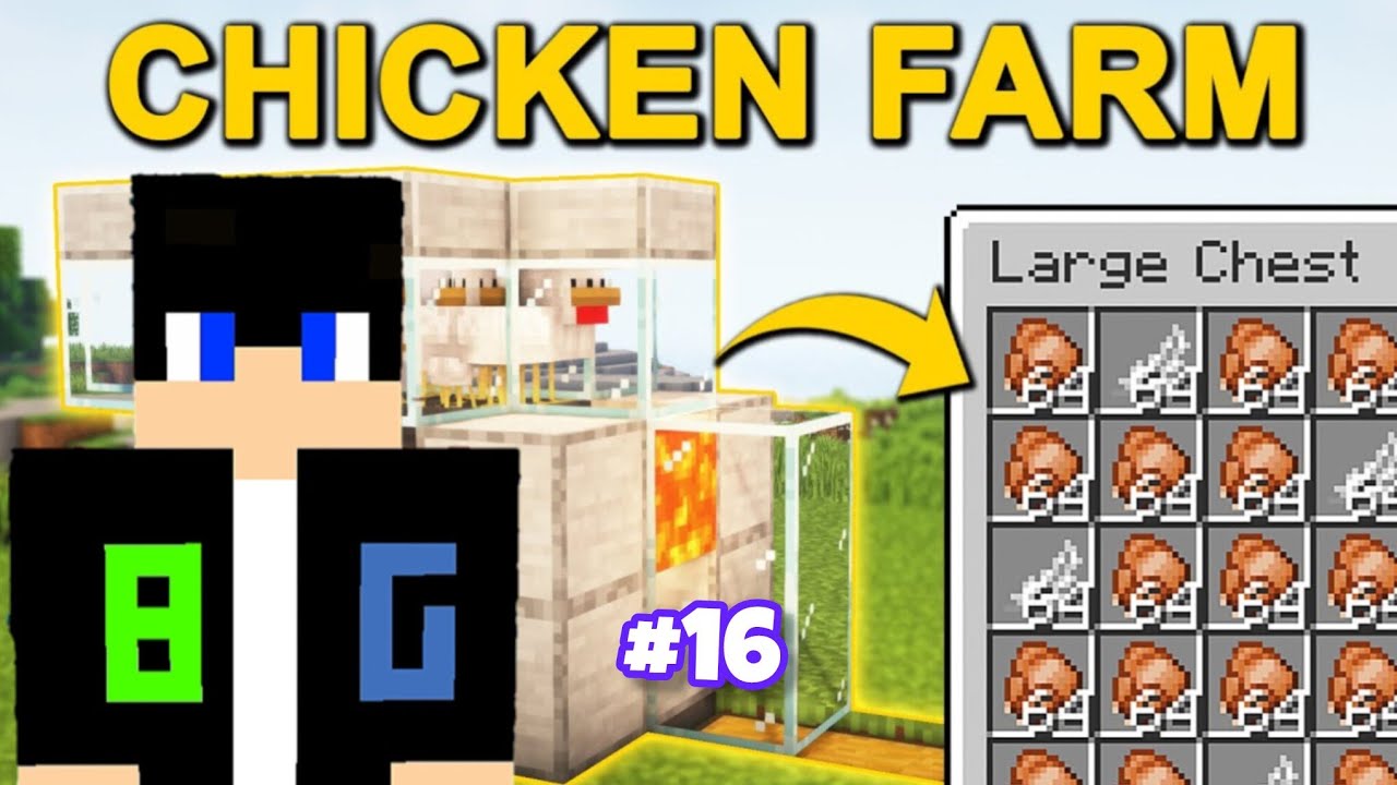 “I Built an Automatic Chicken Farm Inside My Castle! 🏰🐔” || BHIM GAMERZ ||