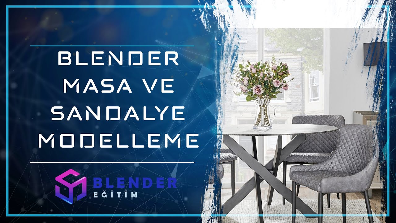 Blender Masa ve Sandalye Modelleme - Blender Eğitim #13