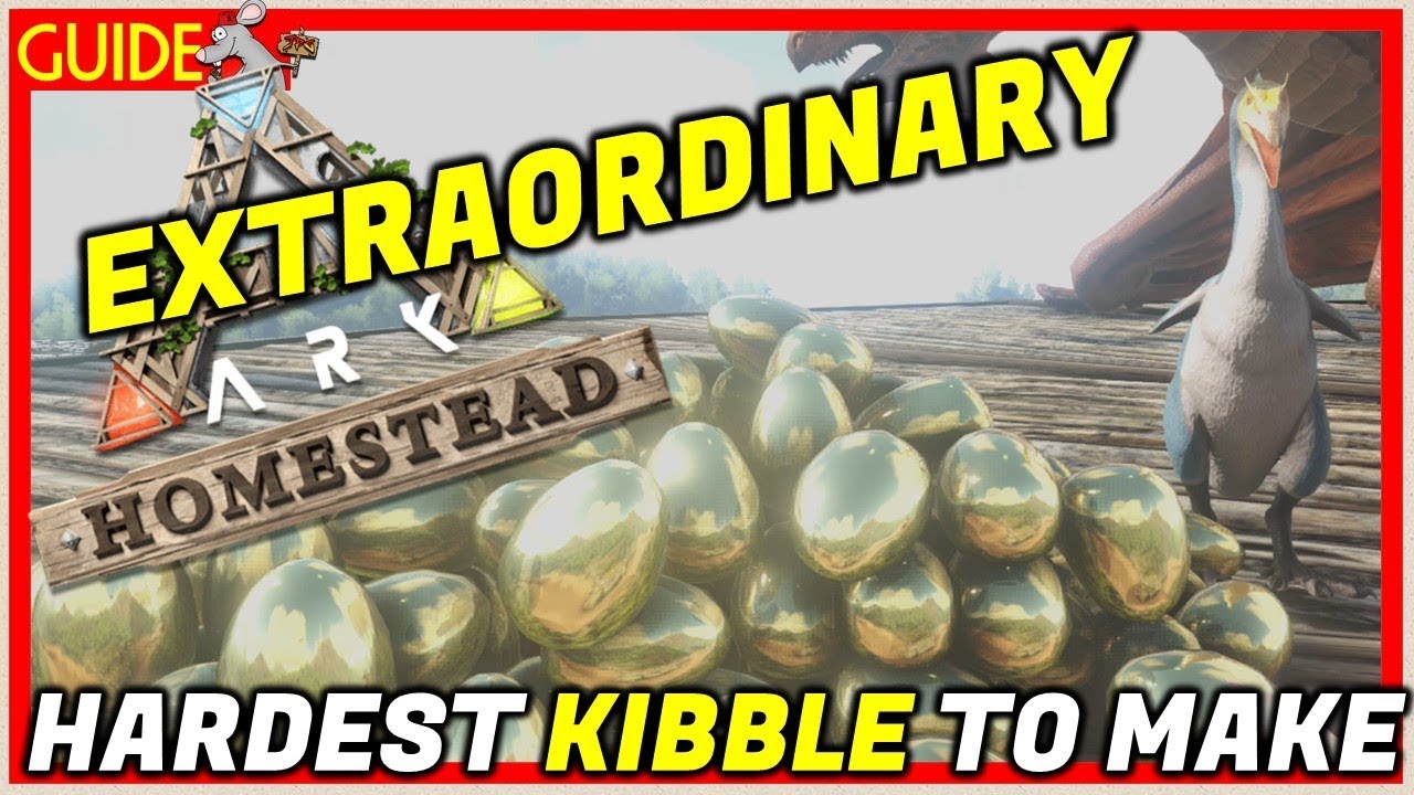 ARK Homestead - Hardest Kibble For Perfect Tames! How To Make Extraordinary Kibble / Spawn codes