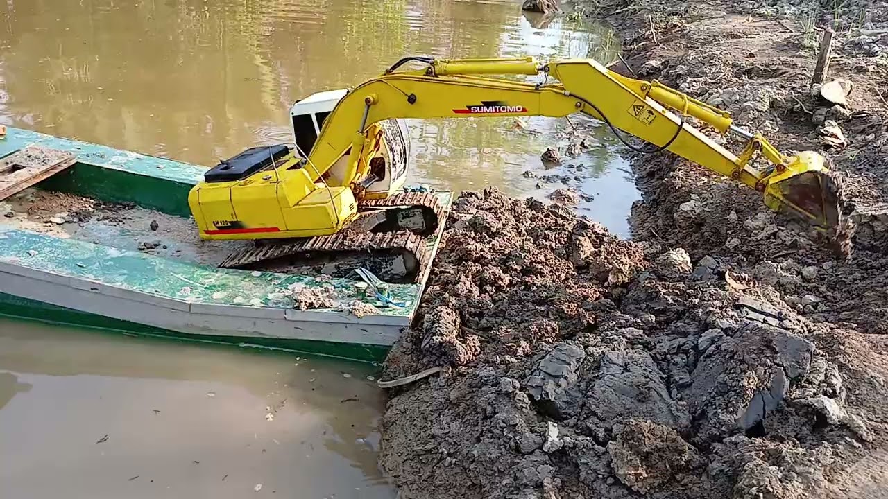 Sumitomo sh120a3 làm nền chỗ đậu cube _ excavator