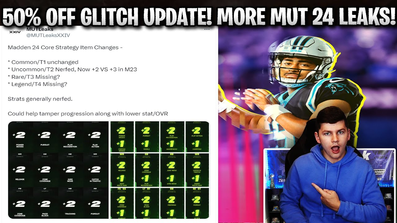MADDEN 24 50% OFF GLITCH UPDATE! MORE MUT 24 LEAKS!