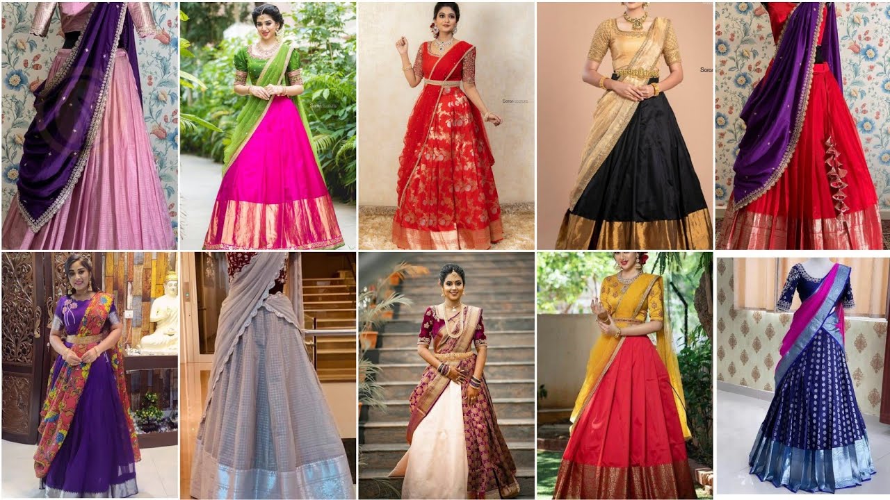 Trendy half saree collection 2023//Half saree designs//Beauty of style