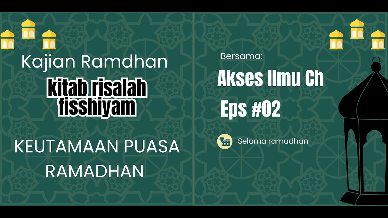 Eps 02 Ngaji Risalah fi shiyam || Agus Mulyana