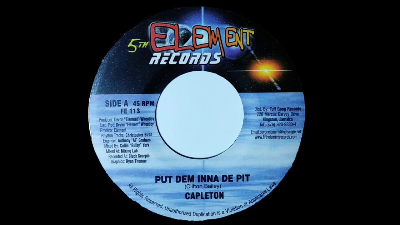 CAPLETON - Put Dem Inna De Pit (2001) 5th Element Records