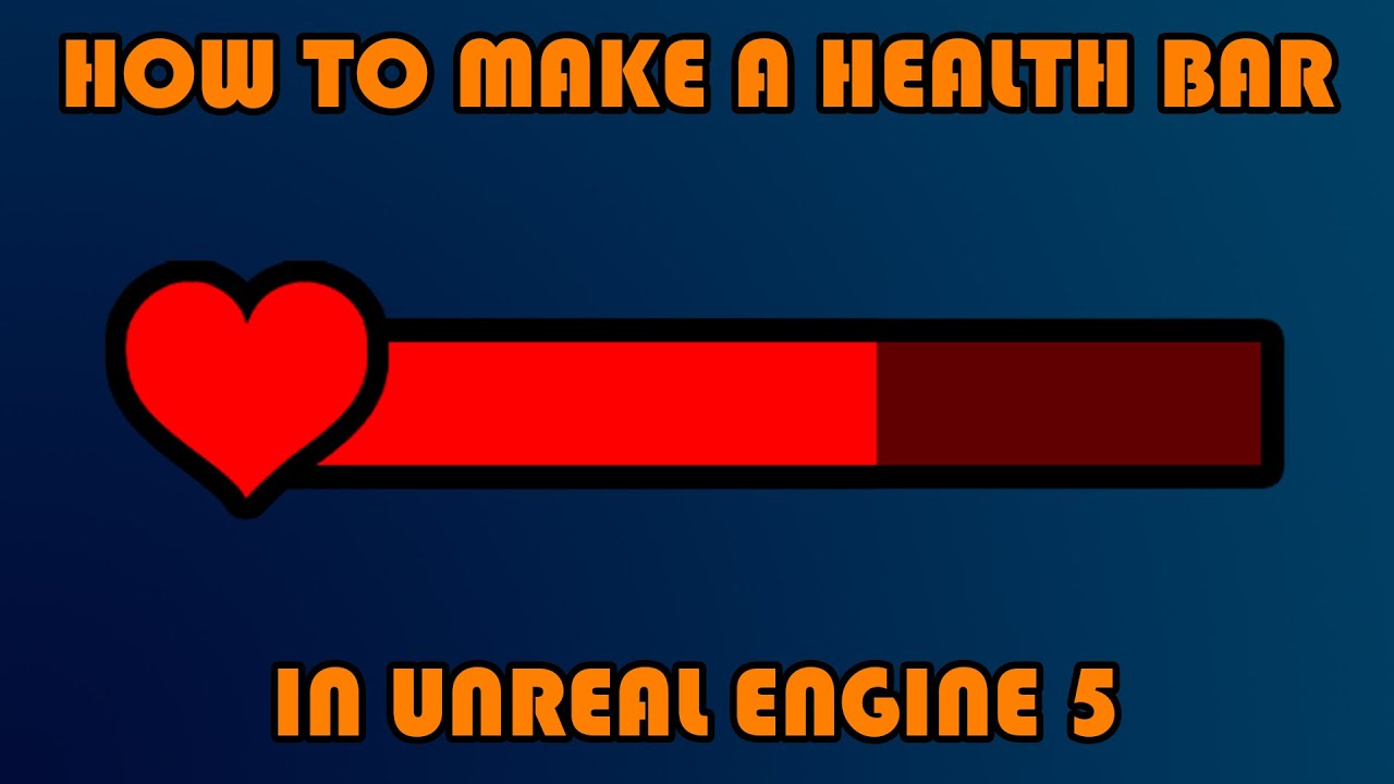Как сделать полоску здоровья в Unreal Engine 5