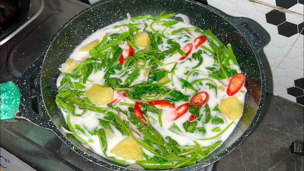 Bayam Masak Lemak Putih | Selera Kampung