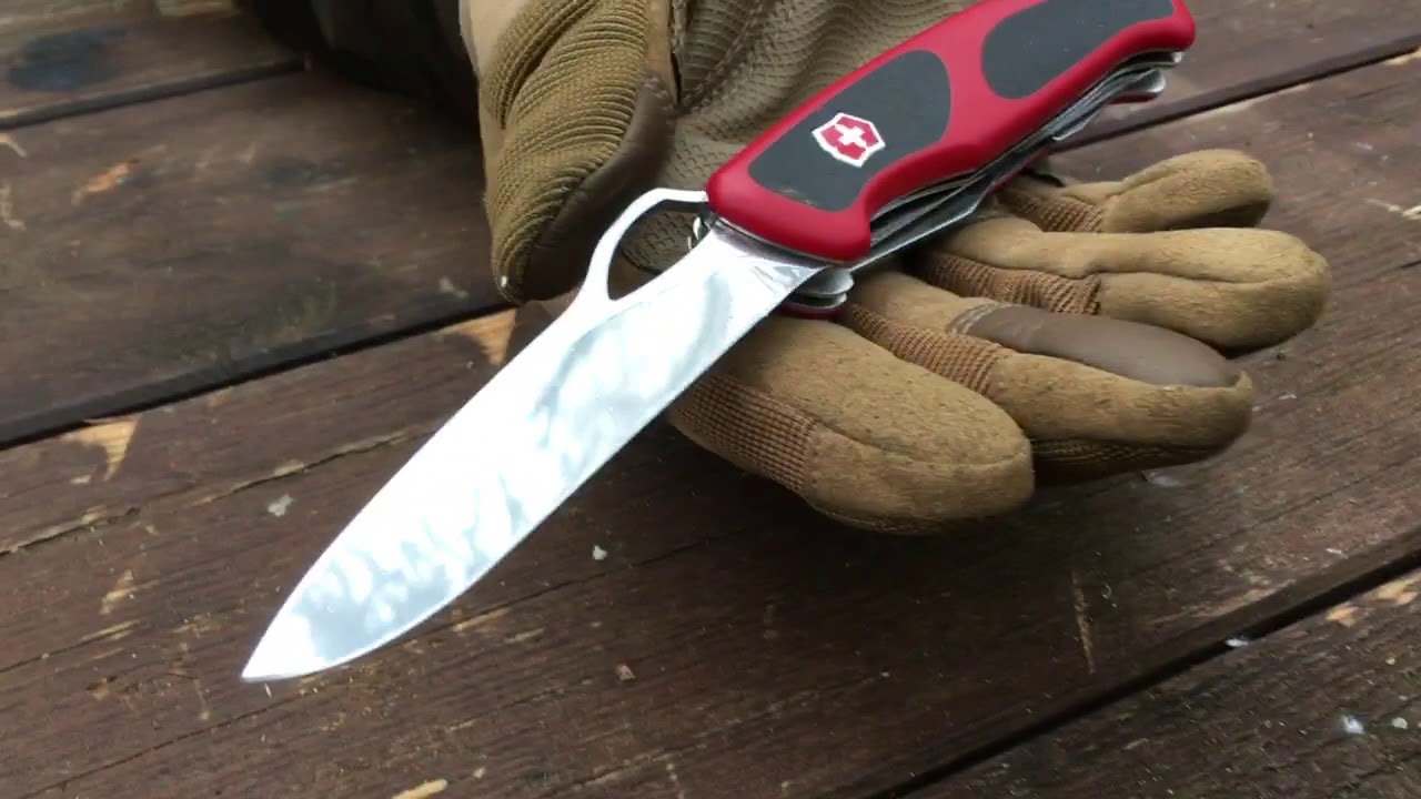 Victorinox Rangergrip 79 hard cutting test /cutting hosepipe/