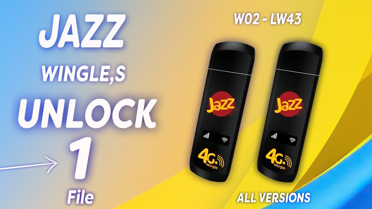 Jazz Wingle Unlock | Jazz Wingle W02-LW43 Unlock All Network Sim | Jazz Wingle Unlock KING SOFTWARE