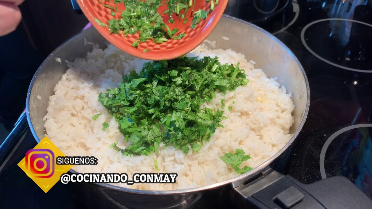 ARROZ BLANCO AL CILANTRO Y LIMON, CON SABOR DELICIOSOOOO