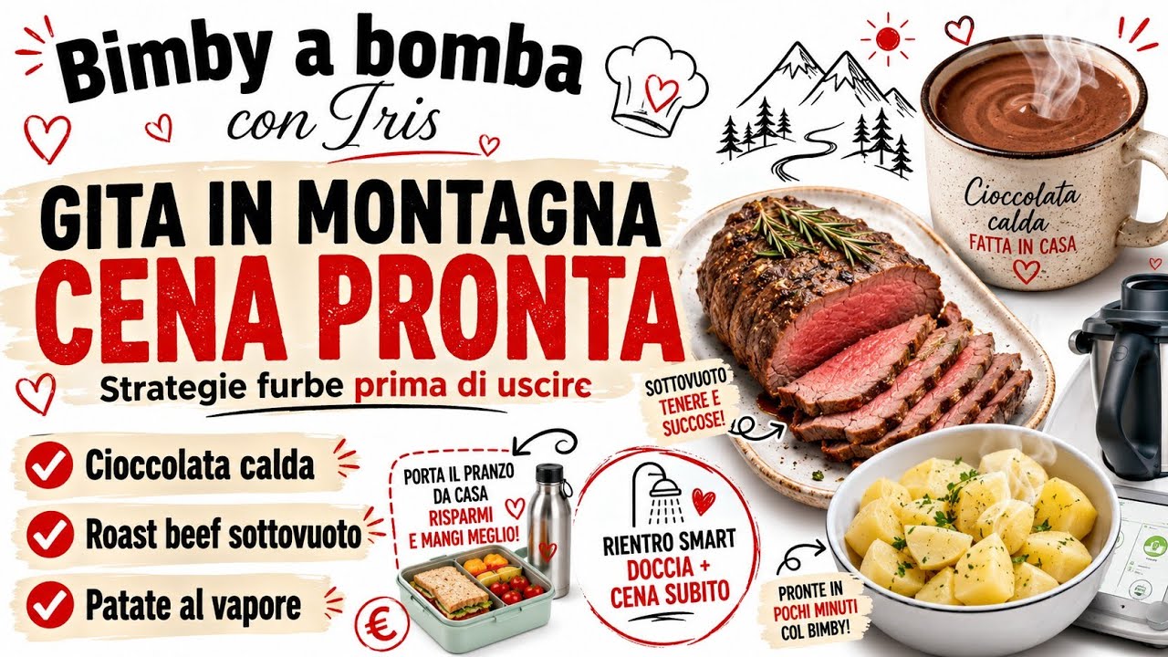 Come preparo una cena completa quando torno tardi (con Bimby)