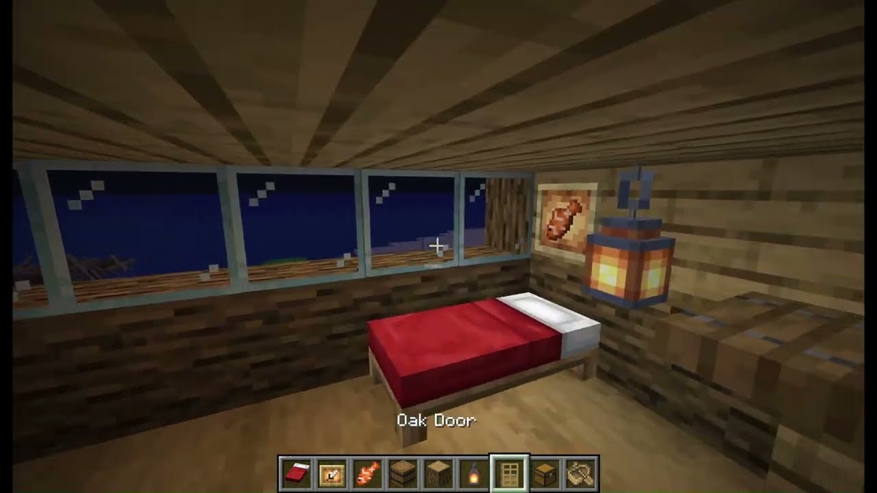 Making a Minecraft fishing dock in under 13 minutes!