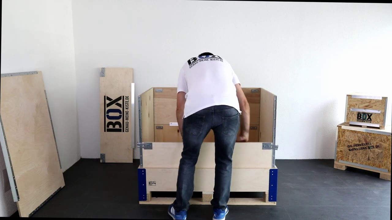 Transportkiste aus Holz - BOX - Aufbauanleitung Mehrwegkiste MPremium