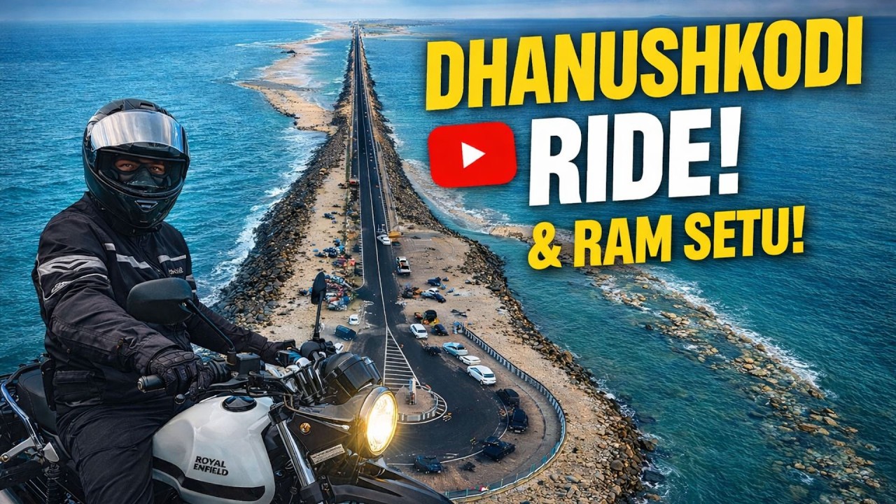 Riding to the Edge of India 🌊 | Kanyakumari ➝ Dhanushkodi Adventure #dhanushkodi