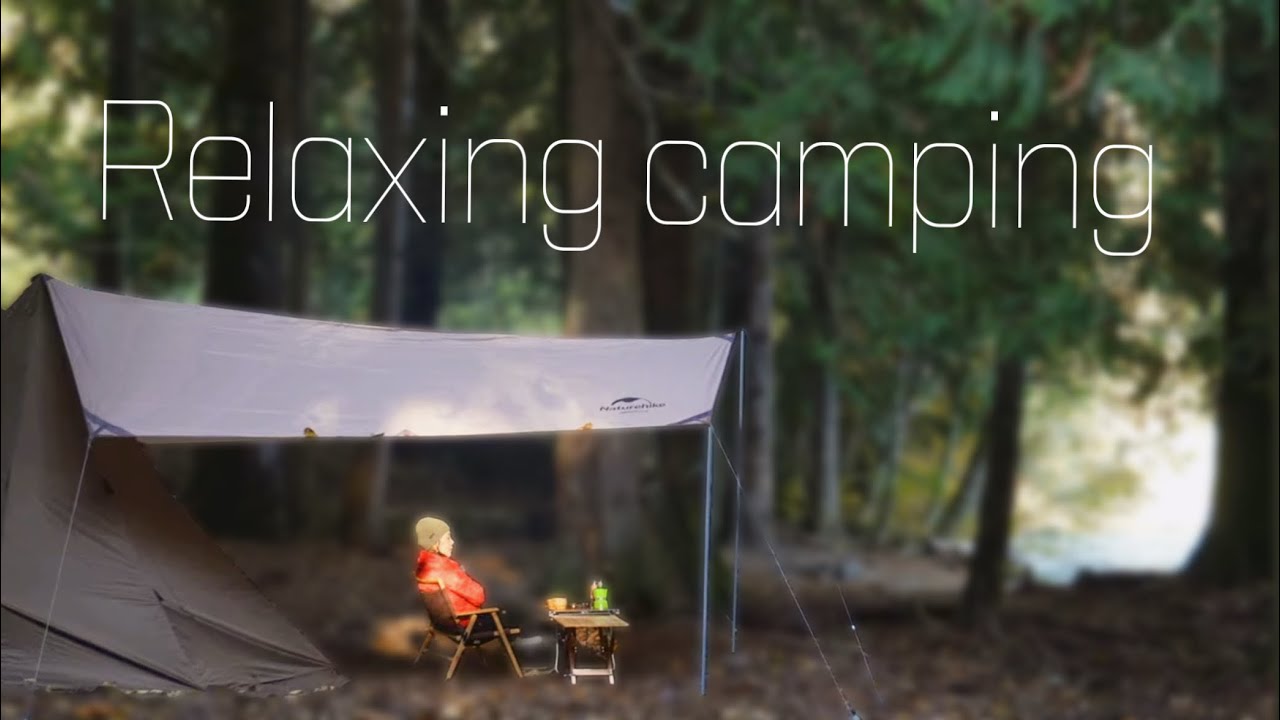 [4k] Relaxing camping and cooking#OneTigris tipi tent