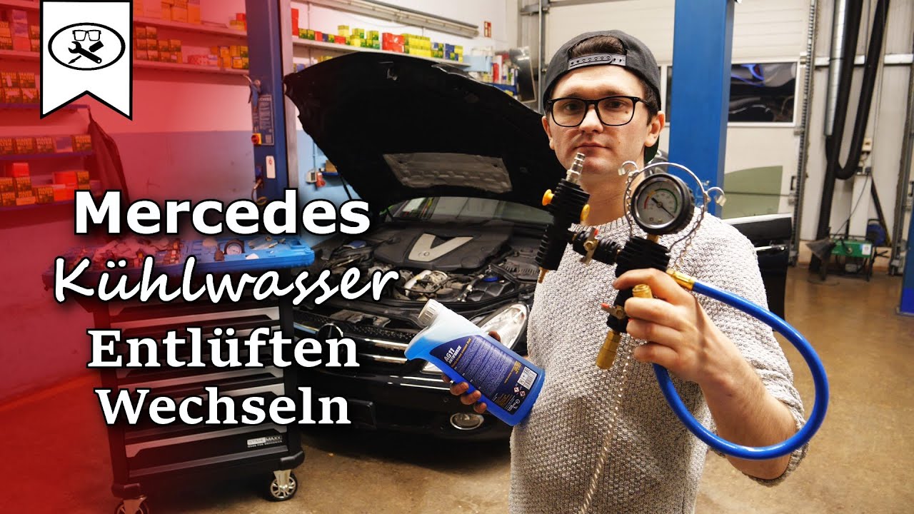 Mercedes Benz Kühlsystem Unterdruck Entlüften | Kühlwasser Wechseln | Vent the cooling system