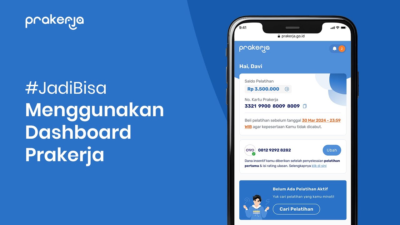 Cara #JadiBisa Menggunakan Dashboard Prakerja
