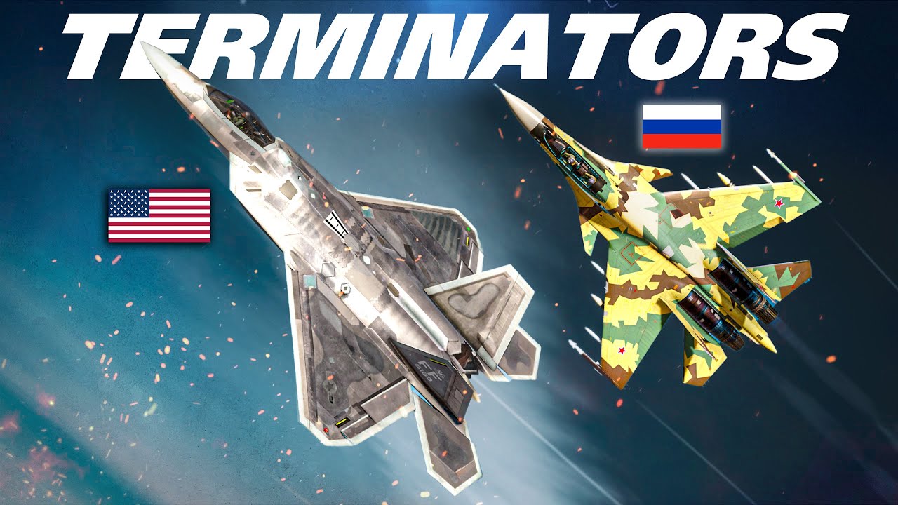Thrust Vectoring Dogfight | F-22 Raptor Vs Su-30SM Flanker-H | Digital Combat Simulator | DCS |