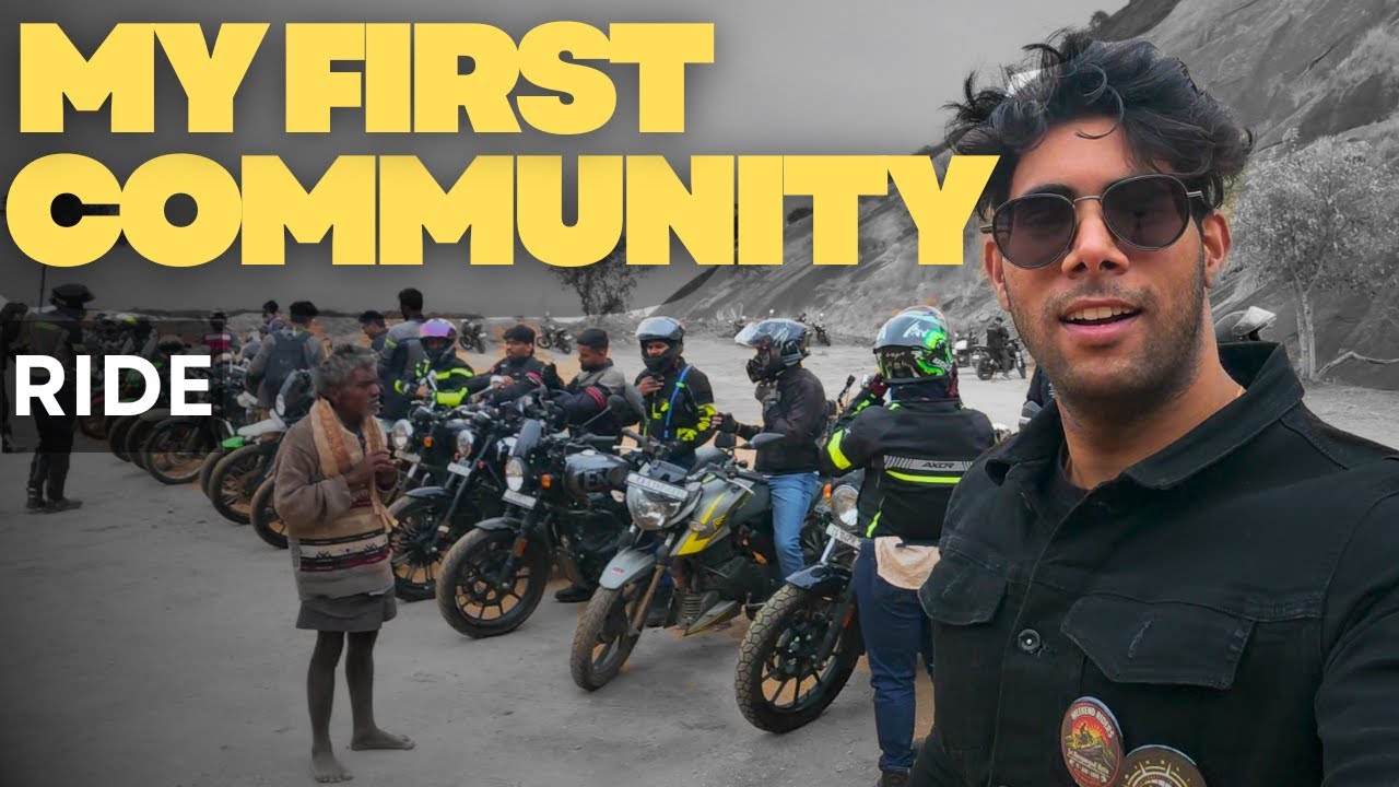 My First Community Ride on Honda CB350 RS | Narayanaguddi Betta POV