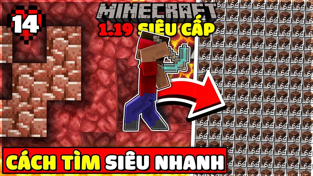 MINECRAFT 1.19 SI&Ecirc;U CẤP*TẬP14 | MK GAMING HƯỚNG DẪN C&Aacute;CH T&Igrave;M MẢNH VỠ CỔ ĐẠI SI&Ecirc;U NHANH!!