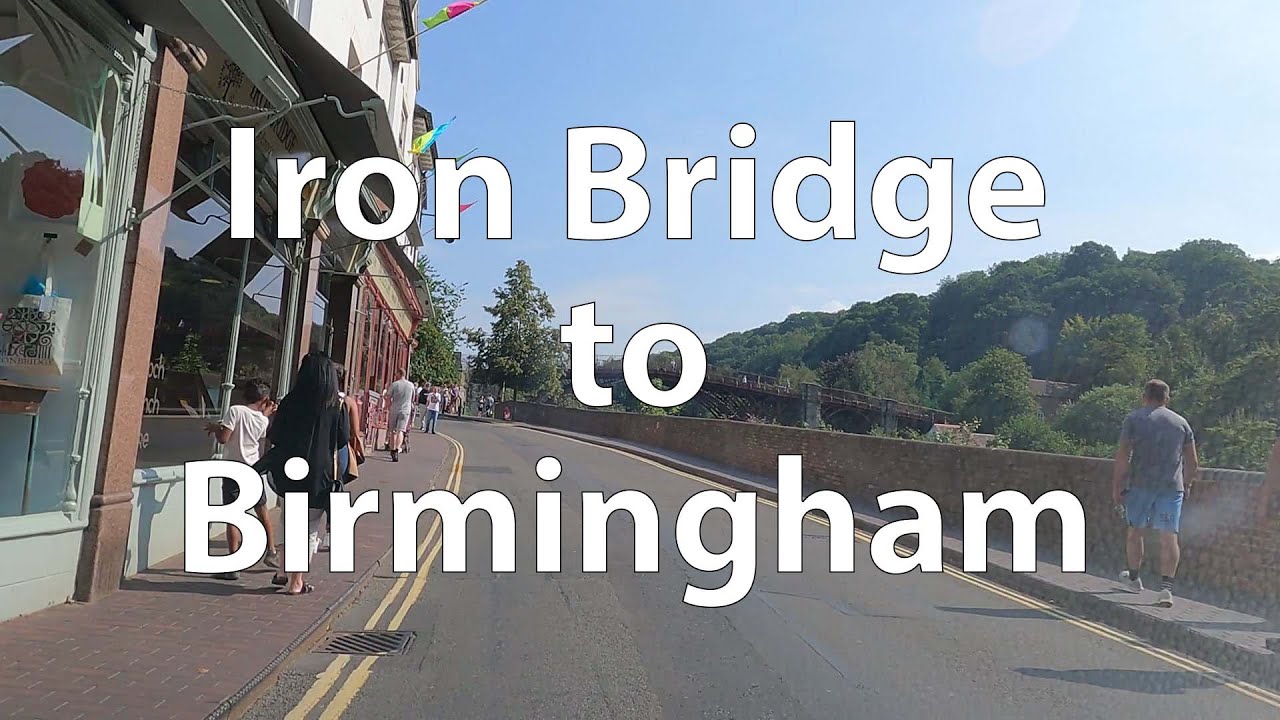 [4K] Driving from Iron Bridge to Birmingham (UK)