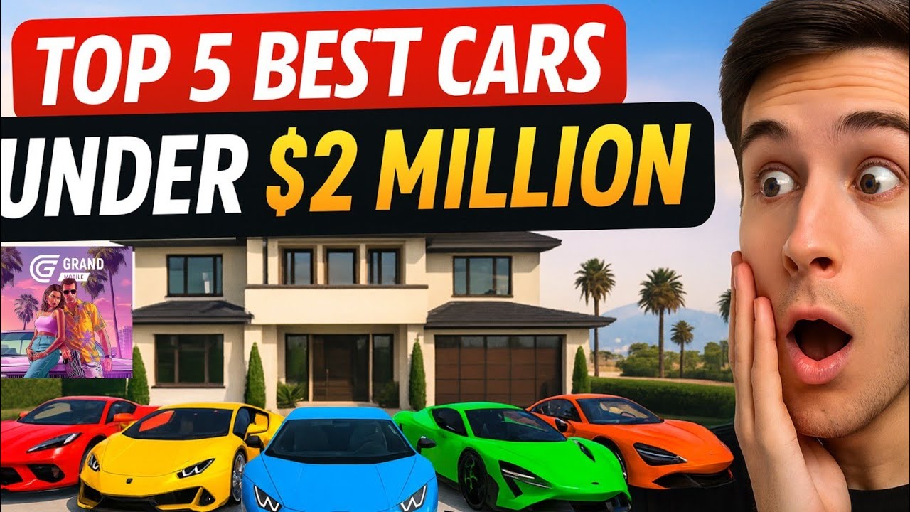 10 Best Cars Under $2 Million in Grand mobile rp life simulator | Full Explain In Hindi | #gaming