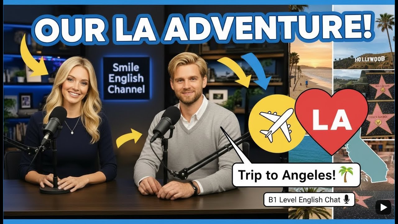 A trip to Los Angeles Basic Conversation | Basic English Conversation