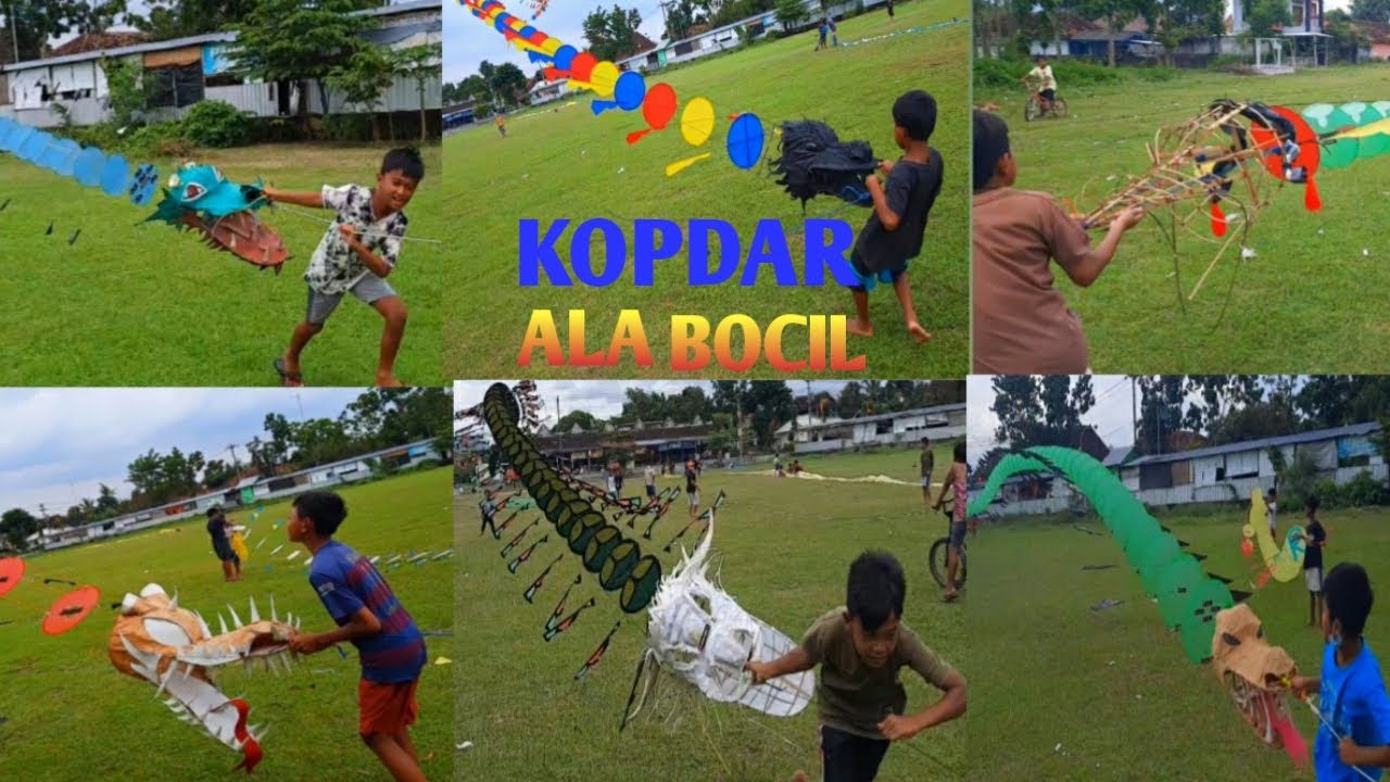 KOPDAR LAYANGAN NAGA ALA BOCIL BOCIL DI LAPANGAN RINGINHARJO