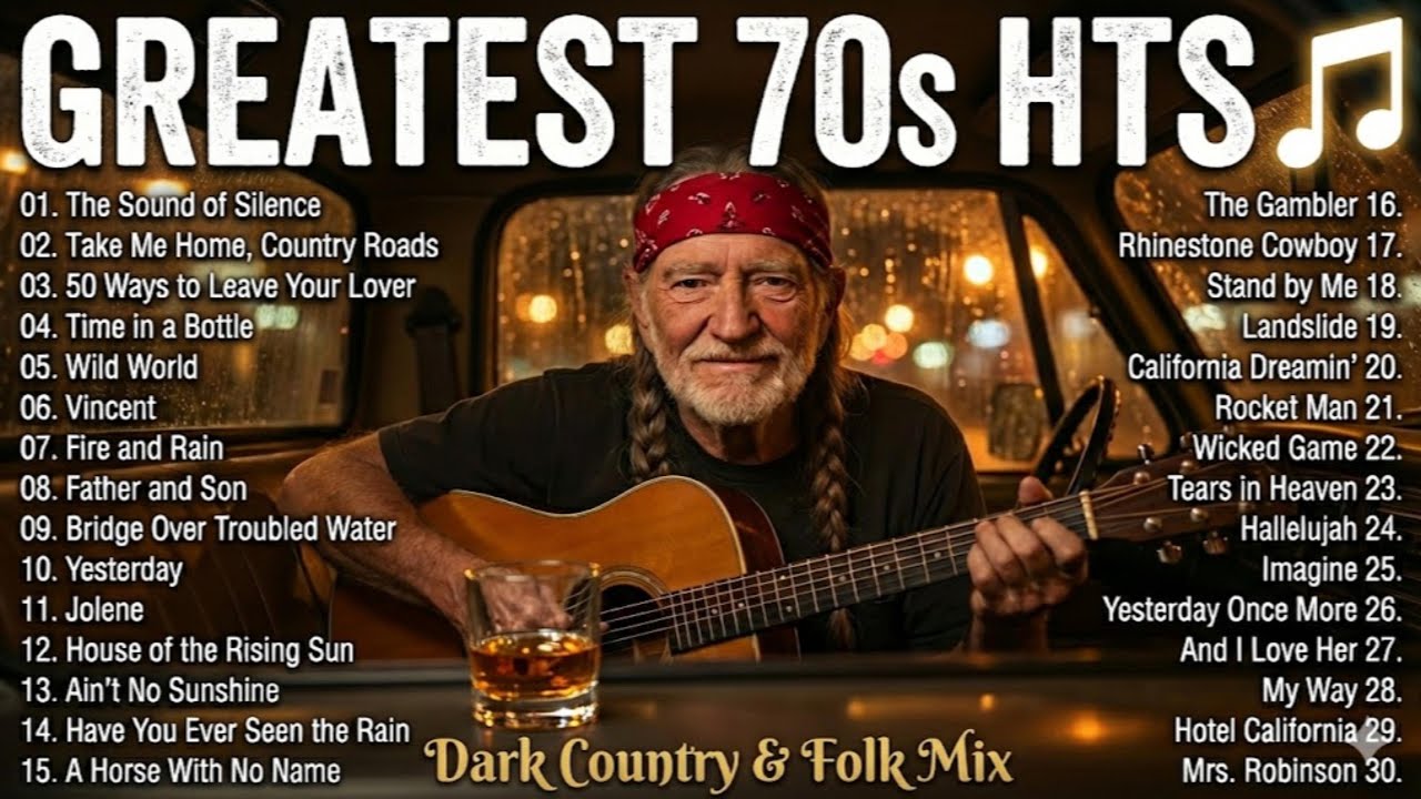 Best Songs of 70s & 80s Folk Rock - Slowed & Reverb (Simon & Garfunkel, John Denver)#nightdrive