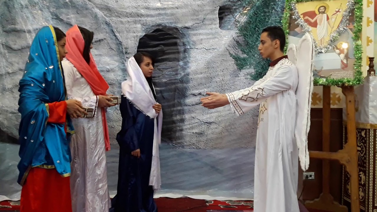 ترنيمة انا انا ديك ساكن في بستان جميل لعيد القيامه المجيد أداء خدام كنيسة العذراء مريم بعرب بخواج