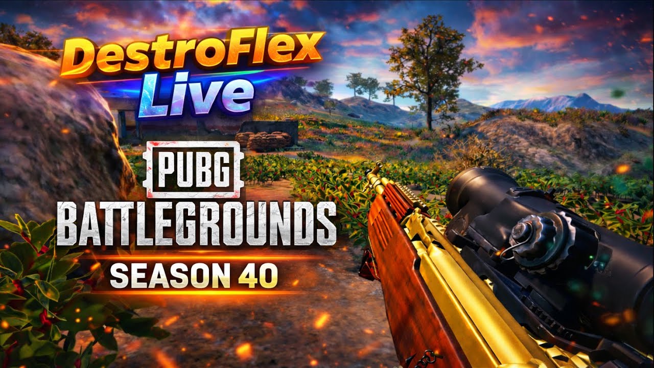🔴 Midnight LIVE with PUBG Battlegrounds (PC) S 40  I DestroFlex ⚡