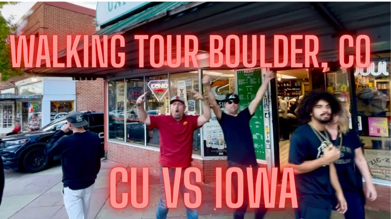 4k Walking Tour- Boulder, Co: CU vs Iowa